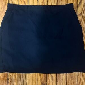 Navy blue mini skirt with pockets